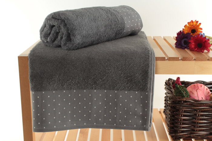 Mijölnir Pitircik - Juego de toallas de baño Gris y Blanco (2 piezas) Mijölnir Pitircik - Juego de toallas de baño Gris y Blanco (2 piezas)